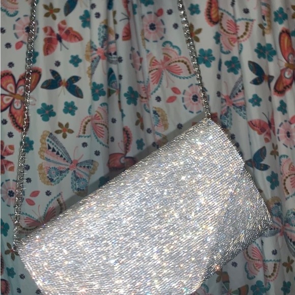 Aldo Bags Aldo Silver Rhinestone Crossbody Satchel Poshmark